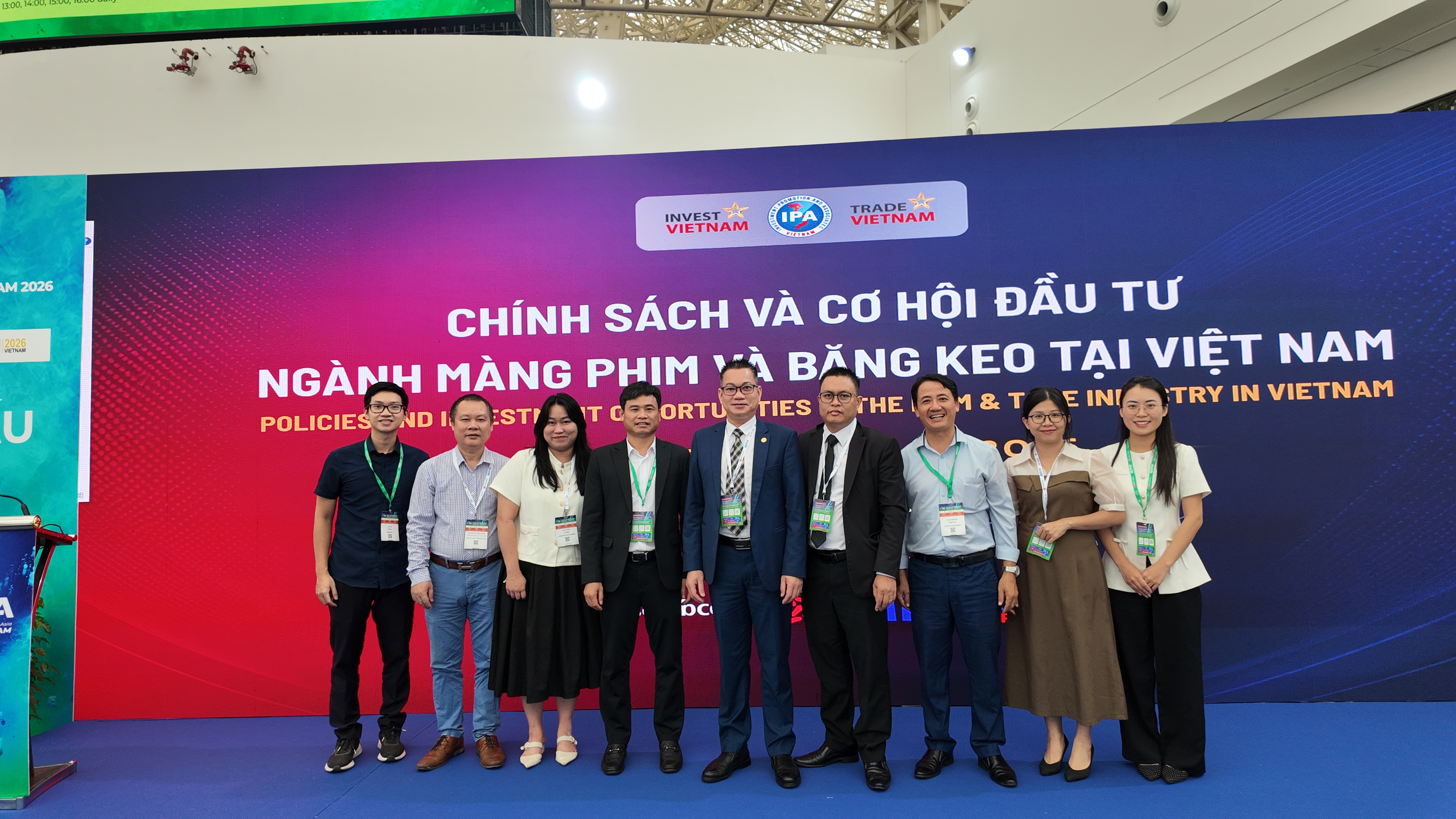 IPAVIETNAM thúc đẩy kết nối đầu tư ngành màng phim và băng keo tại Triển lãm Film & Tape Vietnam 2026