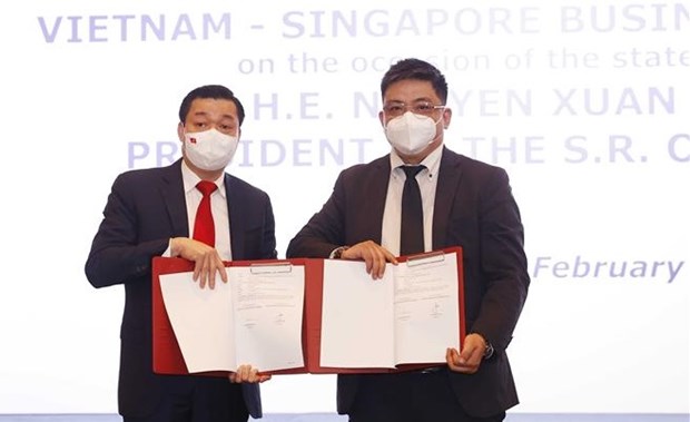 Vietnamese, Singaporean firms sign cooperation deals worth nearly 11 billion USD