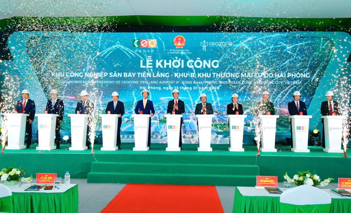 Hải Phòng khởi công dự án Khu công nghiệp sân bay Tiên Lãng